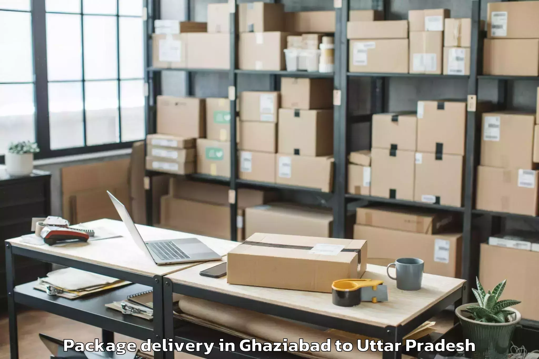 Top Ghaziabad to Saurikh Package Delivery Available